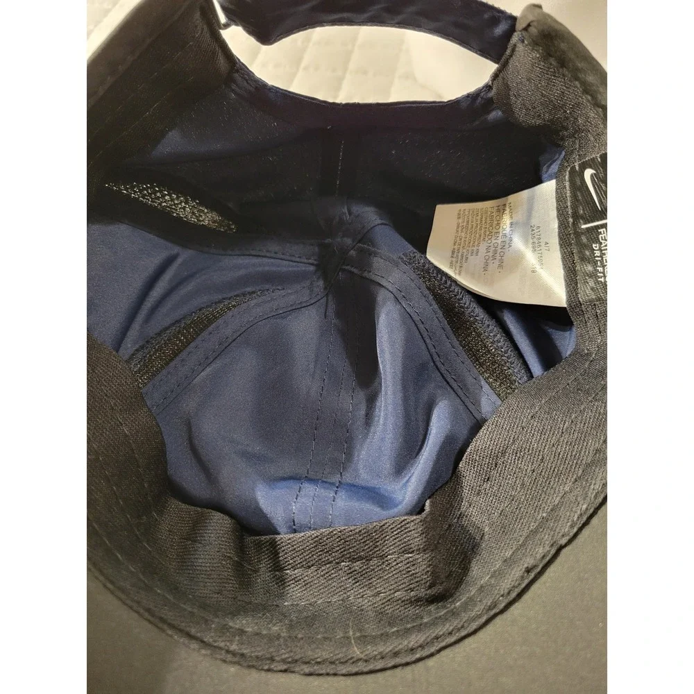 Nike Dri-FIT Featherlight Youth Kids Baseball Cap Navy Blue Black Running Hat